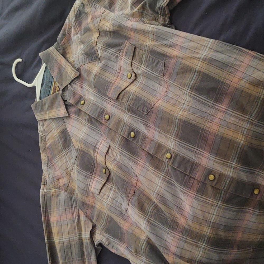 Wrangler, Retro, Medium, Grey & Brown